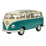 KOMBI VOLKSWAGEN CLASSICAL BUS 1962 ESCALA 1/24 DIECAST METAL COM SOM, FRICÇÃO E LUZES 25052A V